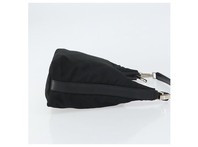 Borsa a Spalla GUCCI Nylon Nero Argento 000 0602 3754 Auth gh1511 - vista 4