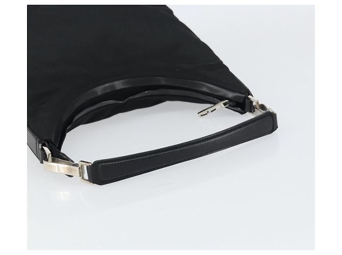 Borsa a Spalla GUCCI Nylon Nero Argento 000 0602 3754 Auth gh1511 - vista 7