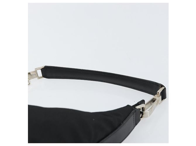 Borsa a Spalla GUCCI Nylon Nero Argento 000 0602 3754 Auth gh1511 - vista 8