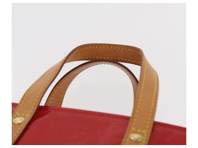 LOUIS VUITTON Monogram Vernis Reade PM Borsa a Mano Rossa M91088 LV Auth BA9357 Rosso - vista 14
