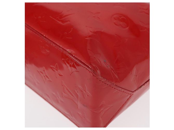 LOUIS VUITTON Monogram Vernis Reade PM Borsa a Mano Rossa M91088 LV Auth BA9357 Rosso - vista 15