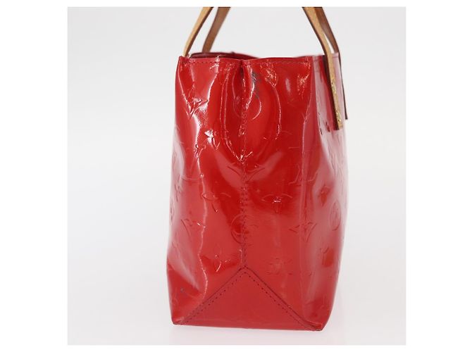 LOUIS VUITTON Monogram Vernis Reade PM Borsa a Mano Rossa M91088 LV Auth BA9357 Rosso - vista 3