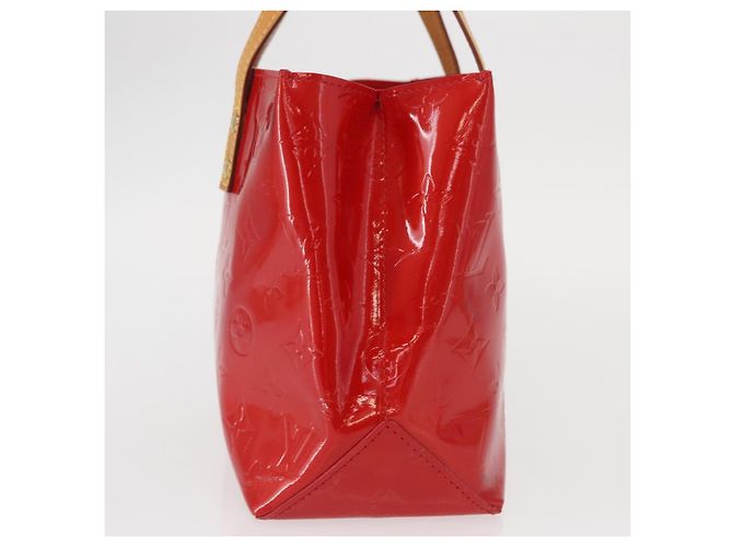 LOUIS VUITTON Monogram Vernis Reade PM Borsa a Mano Rossa M91088 LV Auth BA9357 Rosso - vista 5