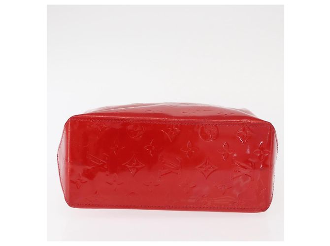 LOUIS VUITTON Monogram Vernis Reade PM Borsa a Mano Rossa M91088 LV Auth BA9357 Rosso - vista 6