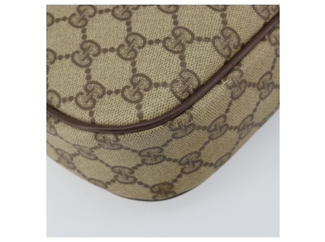 GUCCI GG Supreme Web Sherry Line Clutch Bag Beige Oro 156 01 034 Auth 159359 D'oro - vista 11