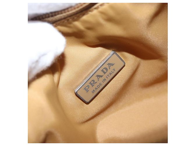 Pochete de nylon PRADA amarela Auth 159602 Amarelo - vista 16
