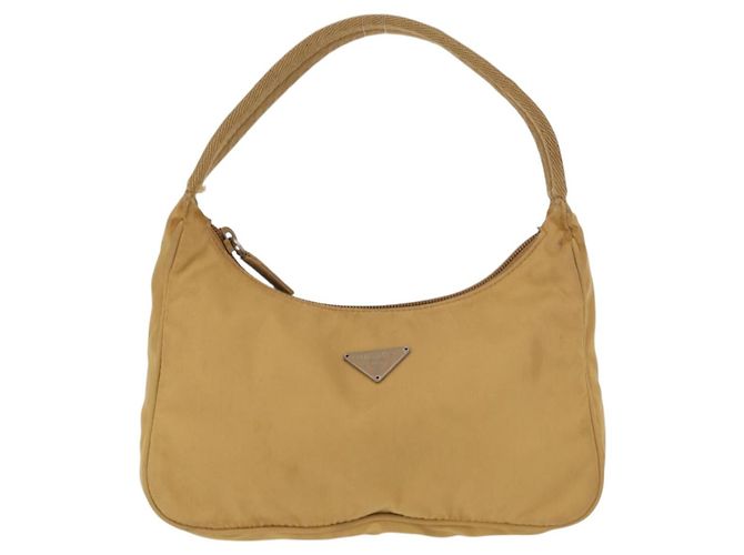 Pochete de nylon PRADA amarela Auth 159602 Amarelo - vista 2
