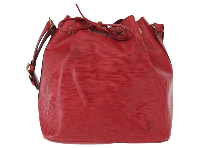 Noe LOUIS VUITTON Borsa a Spalla Petit Noé Epi Rossa M44107 LV Auth 157304 Rosso - vista 13