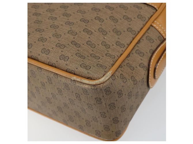 Gucci Borsa a Spalla GG Supreme PVC Beige Oro 001 56 0942 Auth BA9284 D'oro - vista 10