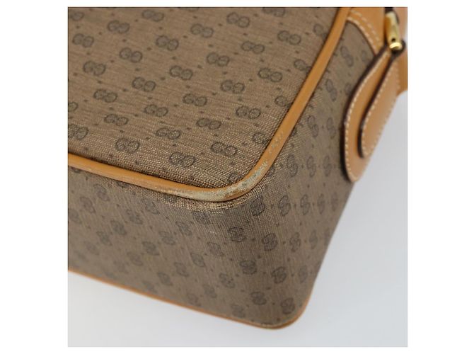 Gucci Borsa a Spalla GG Supreme PVC Beige Oro 001 56 0942 Auth BA9284 D'oro - vista 12