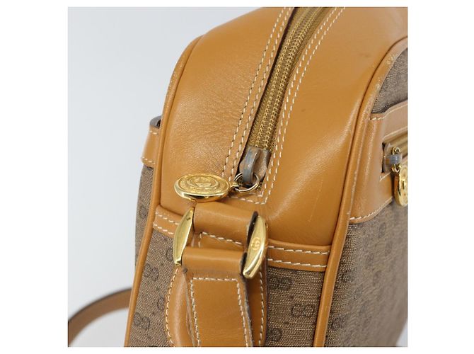 Gucci Borsa a Spalla GG Supreme PVC Beige Oro 001 56 0942 Auth BA9284 D'oro - vista 16