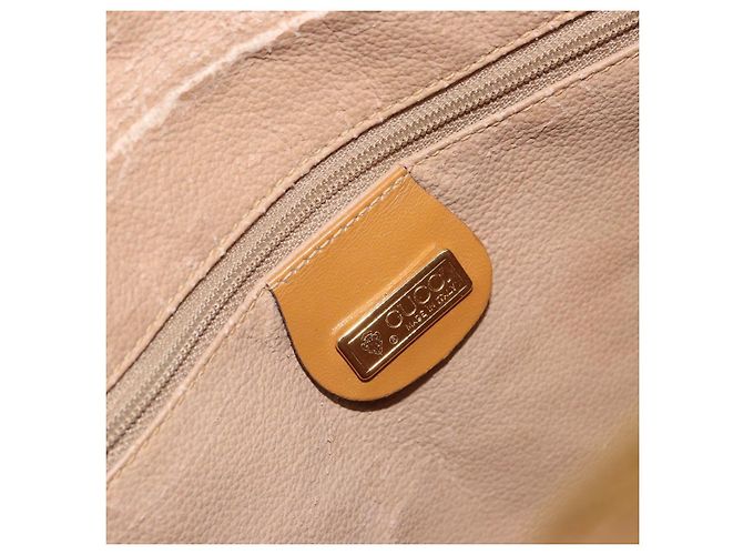 Gucci Borsa a Spalla GG Supreme PVC Beige Oro 001 56 0942 Auth BA9284 D'oro - vista 17