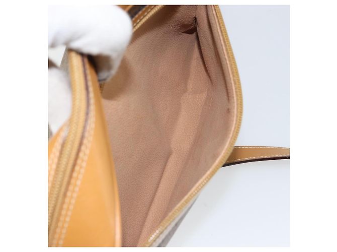 Gucci Borsa a Spalla GG Supreme PVC Beige Oro 001 56 0942 Auth BA9284 D'oro - vista 23