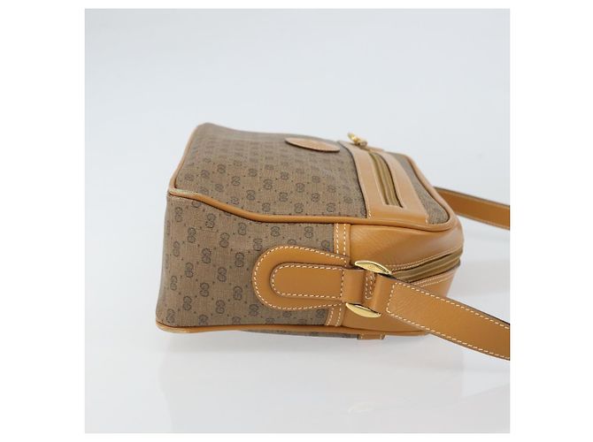 Gucci Borsa a Spalla GG Supreme PVC Beige Oro 001 56 0942 Auth BA9284 D'oro - vista 4