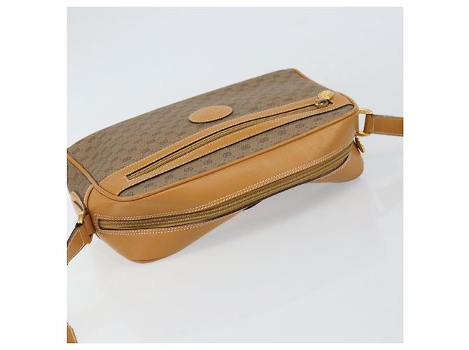 Gucci Borsa a Spalla GG Supreme PVC Beige Oro 001 56 0942 Auth BA9284 D'oro - vista 6