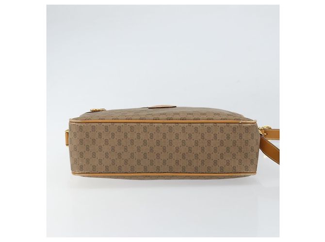 Gucci Borsa a Spalla GG Supreme PVC Beige Oro 001 56 0942 Auth BA9284 D'oro - vista 9