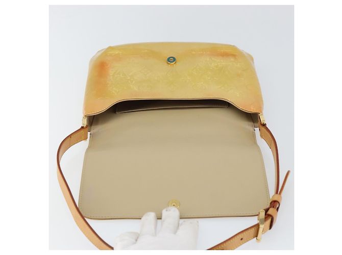 LOUIS VUITTON Borsa Thompson Street Monogram Vernis Beige M91301 LV Auth 160426 - vista 10