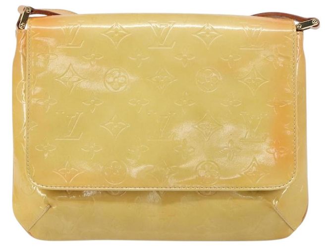LOUIS VUITTON Borsa Thompson Street Monogram Vernis Beige M91301 LV Auth 160426 - vista 13