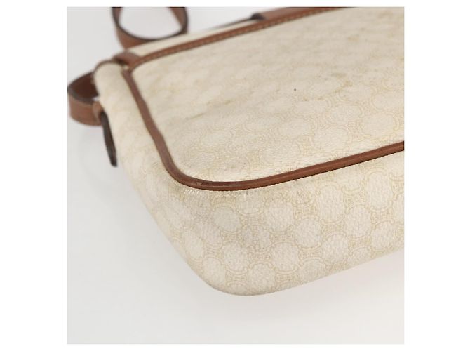 Céline Borsa a spalla in tela Macadam CELINE in pelle PVC bianca e argento Auth 159259 Bianco - vista 13