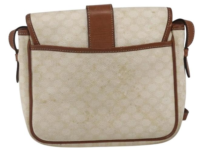 Céline Borsa a spalla in tela Macadam CELINE in pelle PVC bianca e argento Auth 159259 Bianco - vista 3