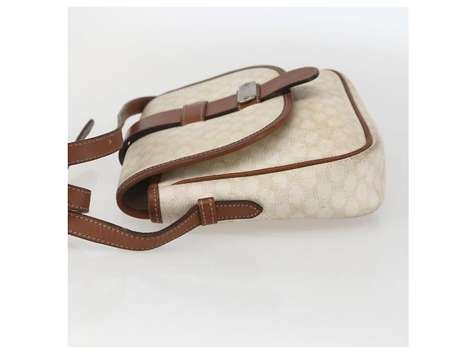 Céline Borsa a spalla in tela Macadam CELINE in pelle PVC bianca e argento Auth 159259 Bianco - vista 4