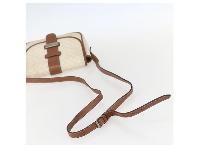 Céline Borsa a spalla in tela Macadam CELINE in pelle PVC bianca e argento Auth 159259 Bianco - vista 7