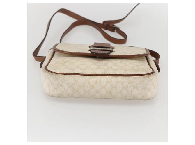 Céline Borsa a spalla in tela Macadam CELINE in pelle PVC bianca e argento Auth 159259 Bianco - vista 9