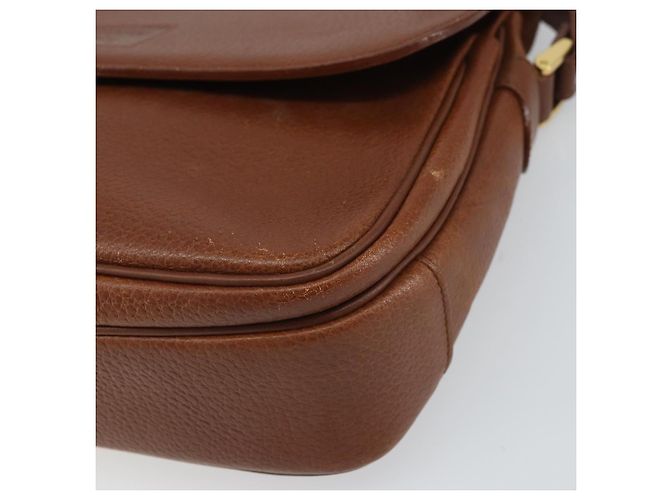 Autre Marque Borsa a Spalla Burberrys in Pelle Marrone Oro Auth BA9372 D'oro - vista 10