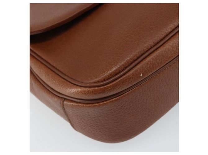 Autre Marque Borsa a Spalla Burberrys in Pelle Marrone Oro Auth BA9372 D'oro - vista 11
