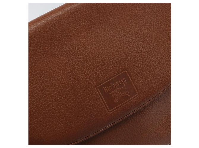Autre Marque Borsa a Spalla Burberrys in Pelle Marrone Oro Auth BA9372 D'oro - vista 14