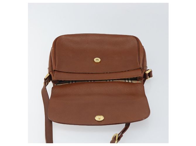 Autre Marque Borsa a Spalla Burberrys in Pelle Marrone Oro Auth BA9372 D'oro - vista 15