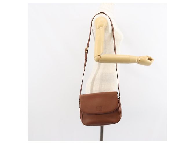 Autre Marque Borsa a Spalla Burberrys in Pelle Marrone Oro Auth BA9372 D'oro - vista 21