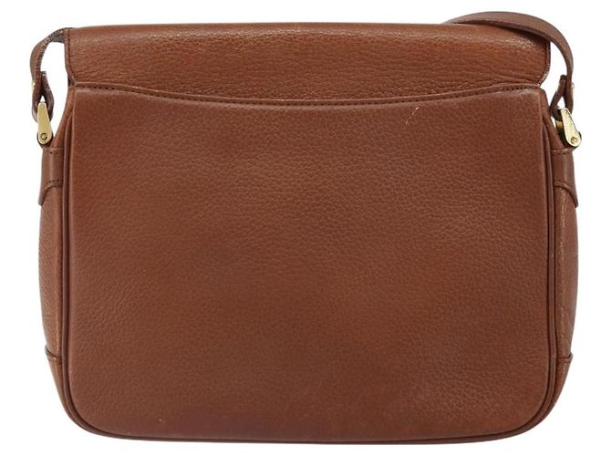 Autre Marque Borsa a Spalla Burberrys in Pelle Marrone Oro Auth BA9372 D'oro - vista 3