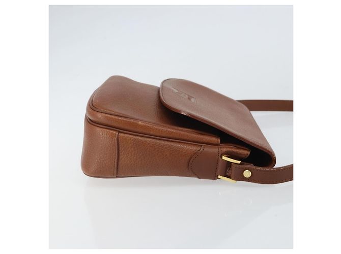 Autre Marque Borsa a Spalla Burberrys in Pelle Marrone Oro Auth BA9372 D'oro - vista 4