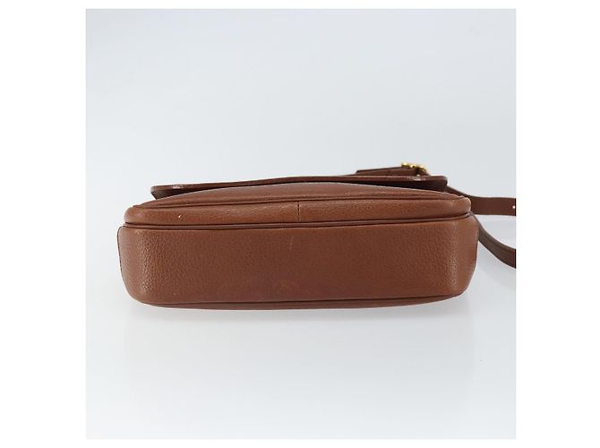 Autre Marque Borsa a Spalla Burberrys in Pelle Marrone Oro Auth BA9372 D'oro - vista 9