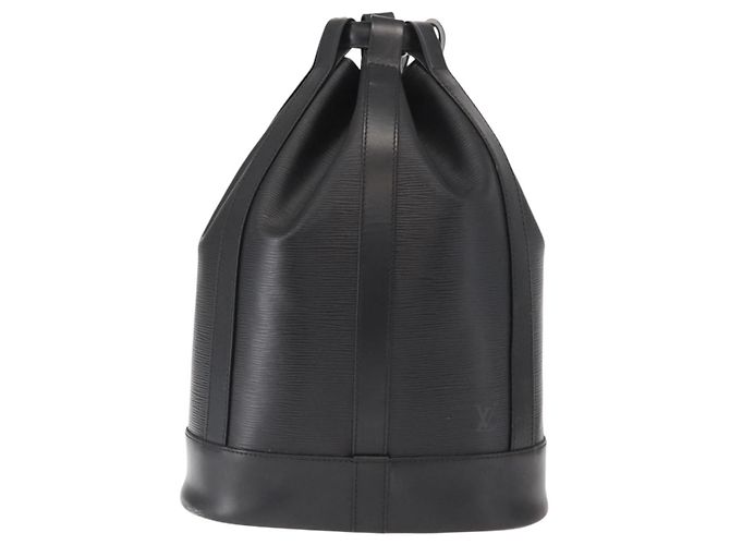LOUIS VUITTON Borsa a Spalla Epi Randonnee PM Nera M52352 LV Auth 158314 Nero - vista 13