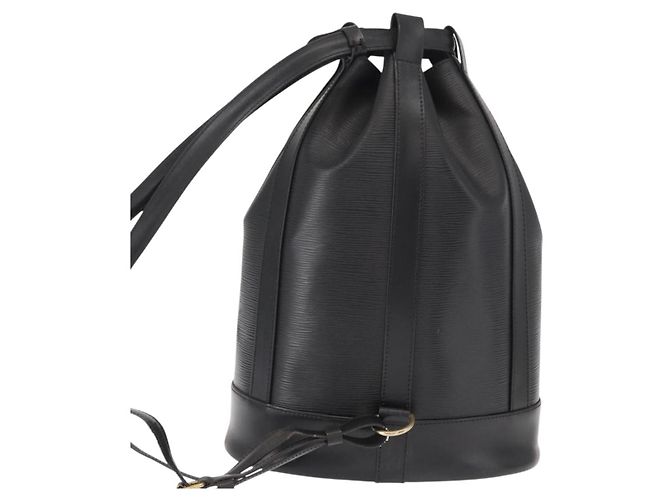 LOUIS VUITTON Borsa a Spalla Epi Randonnee PM Nera M52352 LV Auth 158314 Nero - vista 2