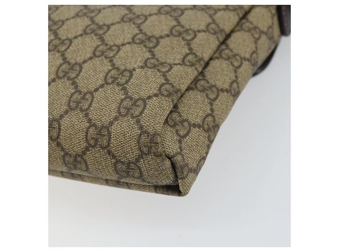 Gucci Borsa a Spalla GG Supreme PVC Beige Oro 223666 Auth ka1236 D'oro - vista 12