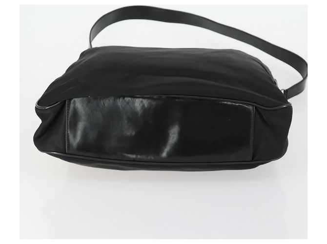 Borsa a mano in nylon Gucci Bamboo 2 in 1 Nero Argento 001 2404 1577 0 Auth gh1392 - vista 11