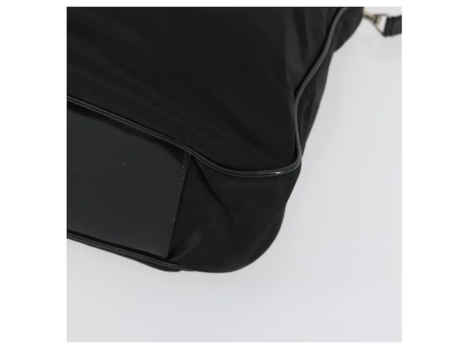 Borsa a mano in nylon Gucci Bamboo 2 in 1 Nero Argento 001 2404 1577 0 Auth gh1392 - vista 12