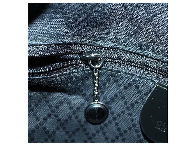 Borsa a mano in nylon Gucci Bamboo 2 in 1 Nero Argento 001 2404 1577 0 Auth gh1392 - vista 21