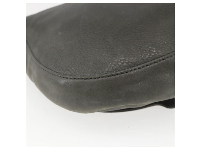 Borsa a Spalla FENDI in Camoscio Grigio Oro Auth ka1367 Marrone D'oro - vista 13