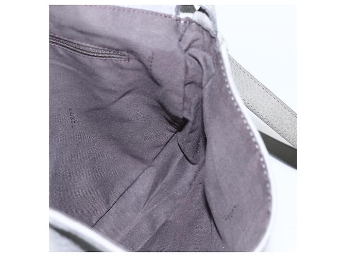 Borsa a Spalla FENDI in Camoscio Grigio Oro Auth ka1367 Marrone D'oro - vista 17