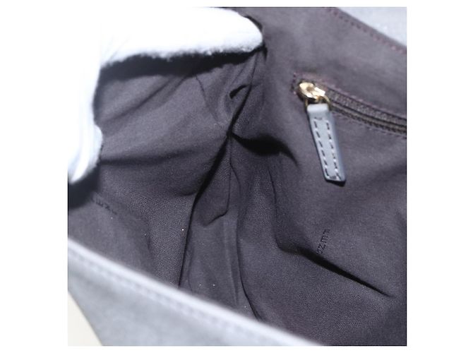 Borsa a Spalla FENDI in Camoscio Grigio Oro Auth ka1367 Marrone D'oro - vista 18
