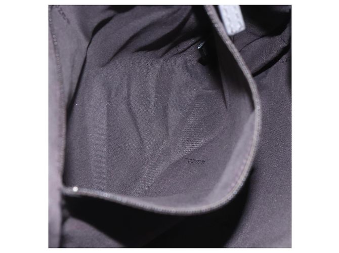 Borsa a Spalla FENDI in Camoscio Grigio Oro Auth ka1367 Marrone D'oro - vista 19