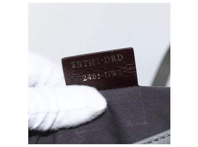 Borsa a Spalla FENDI in Camoscio Grigio Oro Auth ka1367 Marrone D'oro - vista 20