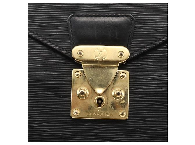 LOUIS VUITTON Epi ServietteConsigliere Borsa Business Nera M54422 LV Auth ka1353 Nero - vista 14