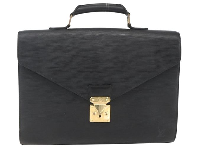 LOUIS VUITTON Epi ServietteConsigliere Borsa Business Nera M54422 LV Auth ka1353 Nero - vista 2