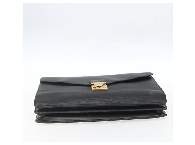 LOUIS VUITTON Epi ServietteConsigliere Borsa Business Nera M54422 LV Auth ka1353 Nero - vista 9