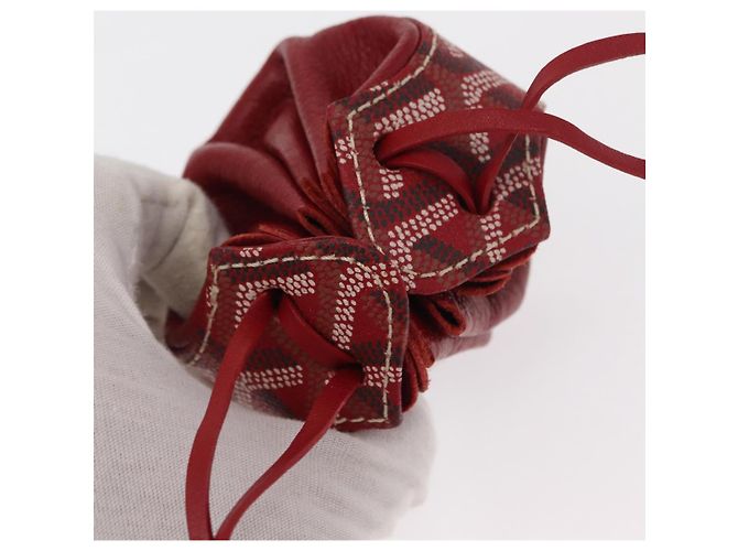 Pochette GOYARD in tela PVC rossa Auth BA9393V Rosso - vista 6